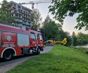Akcja ratunkowa w Dolinie Trzech Stawów w Katowicach