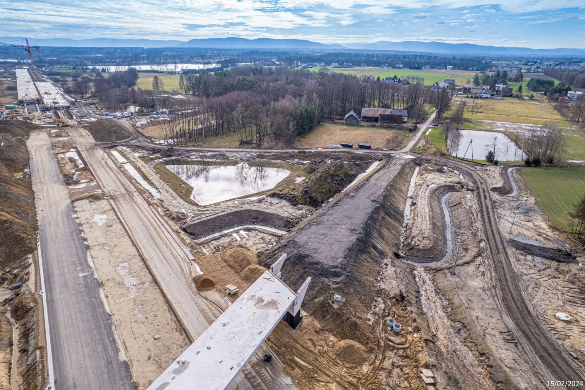 Budowa S1 Oświęcim - Dankowice LUTY 2024