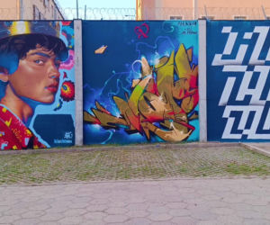 Street-art na murach aresztu