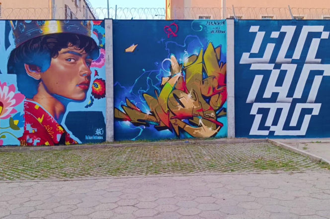 Street-art na murach aresztu