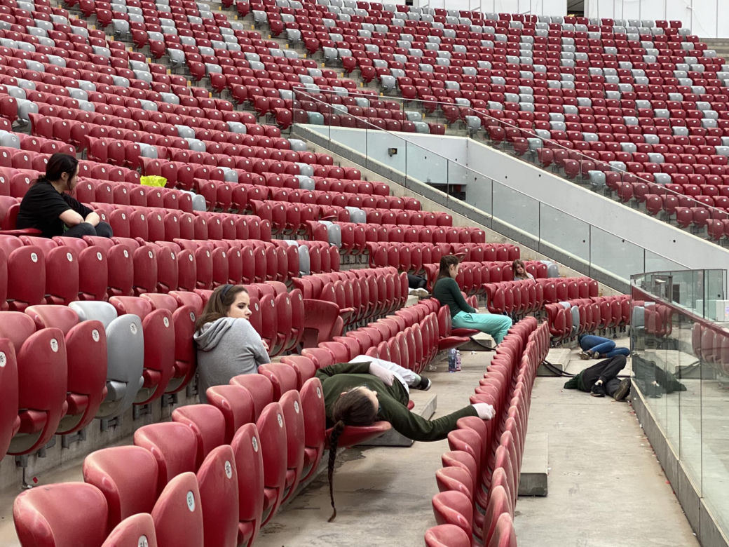 Ćwiczenia służb na PGE Narodowym w Warszawie