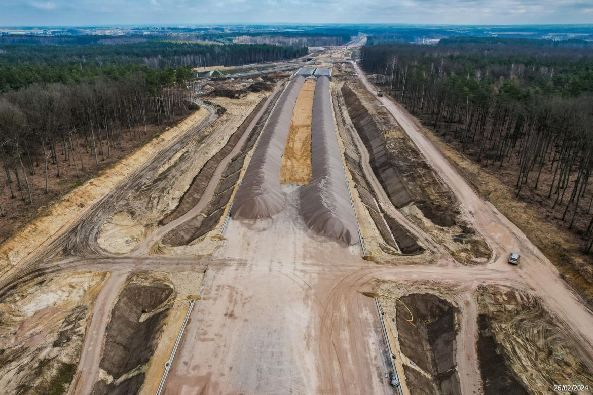 Budowa autostrady A2 Kałuszyn - Groszki