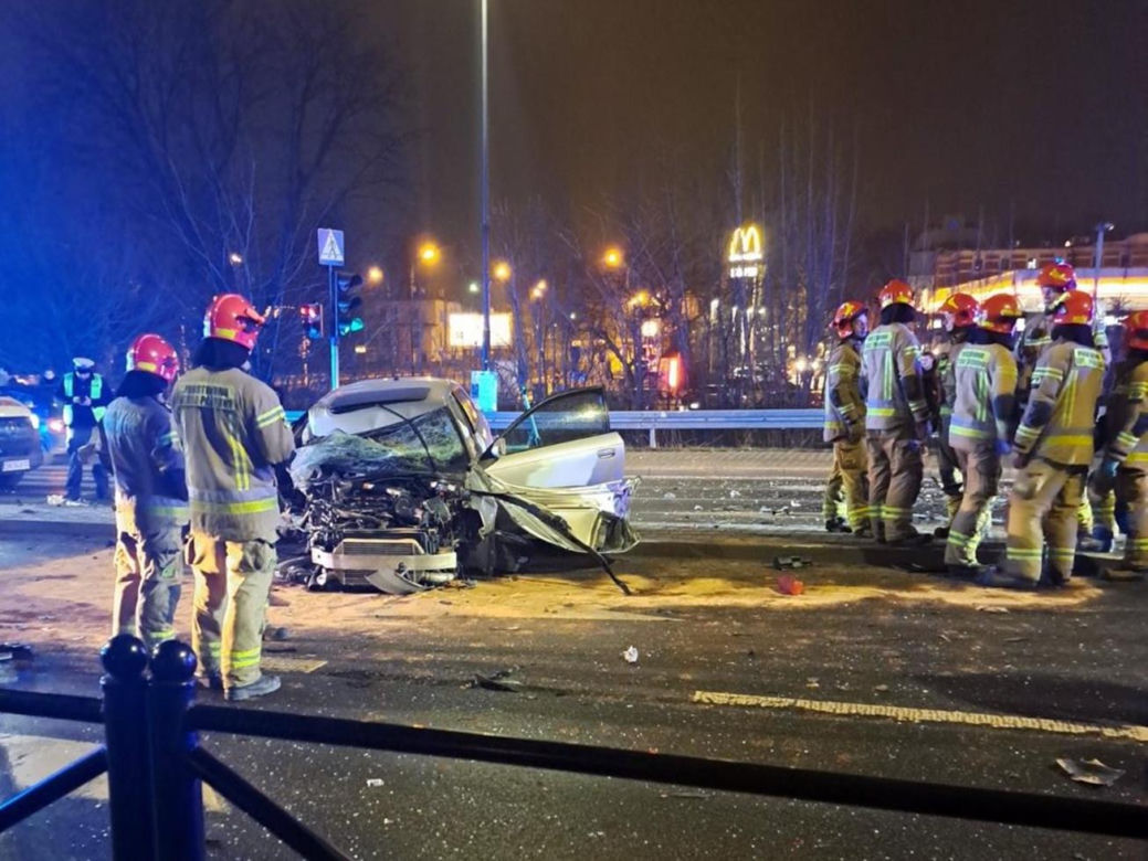 Wypadek w centrum Zabrza. Zderzyły się dwa samochody
