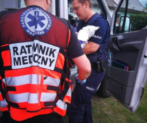 Policjant uratował życie malutkiemu dziecku