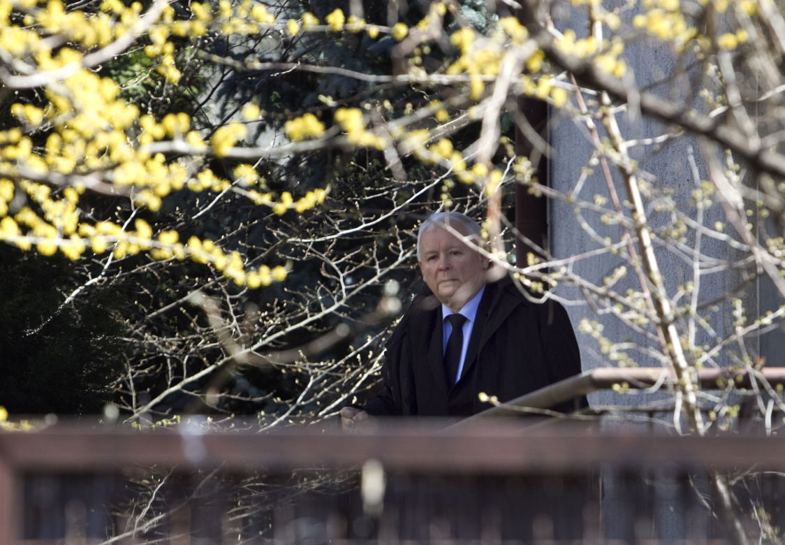 Jarosław Kaczyński ma swoje zdjęcie w oknie