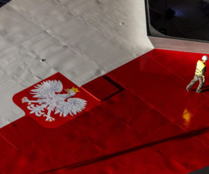Roll-out Wichra w PGZ Stoczni Wojennej.  Kadłub pierwszej fregaty „Miecznik” po raz pierwszy ujrzał światło dzienne