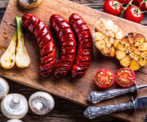 Kiełbasa grillowana w ostrej glazurze