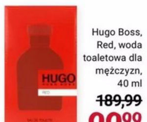 Hugo Boss, Red woda toaletowa dla mężczyzn 99,99 zł/ 40 ml 