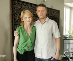 M jak miłość. Marta (Dominika Ostałowska), Rafał (Jacek Poniedziałek)