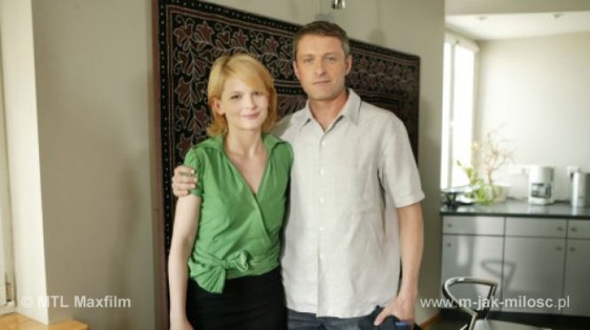 M jak miłość. Marta (Dominika Ostałowska), Rafał (Jacek Poniedziałek)