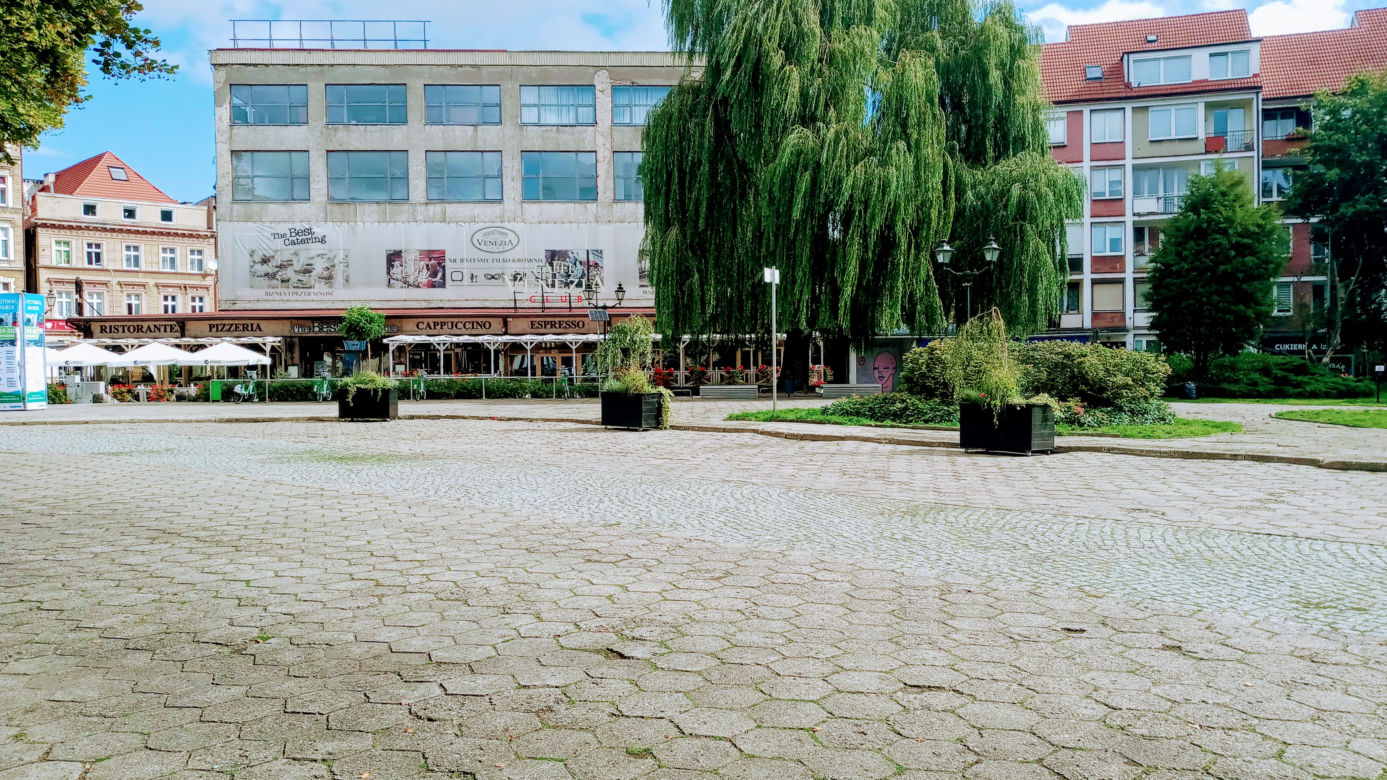 Plac Orła Białego w przeddzień rozpoczęcia przebudowy