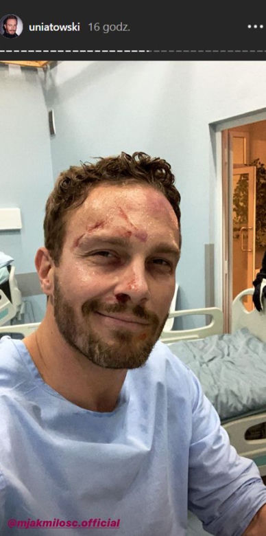 M jak miłość: Sławek Uniatowski (Leszek) na planie