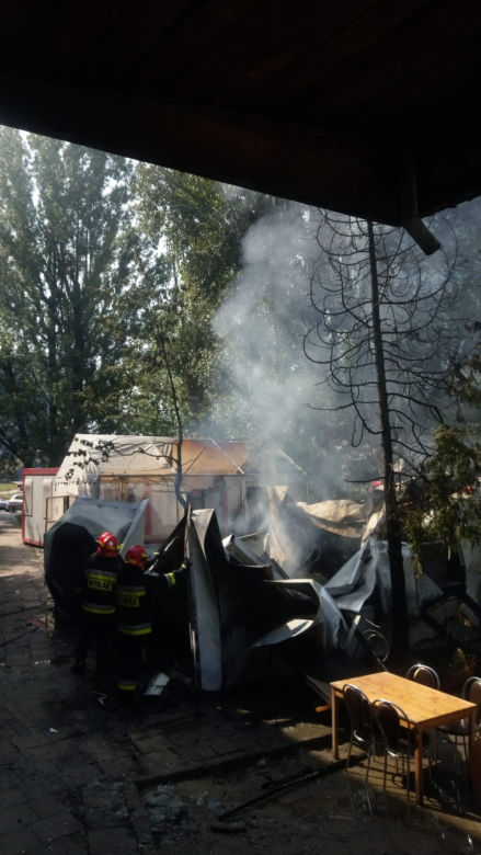 Pożar na Mokotowie
