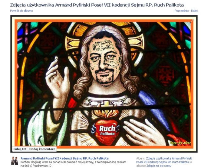 Armand Ryfiński, zdjęcie z Facebooka