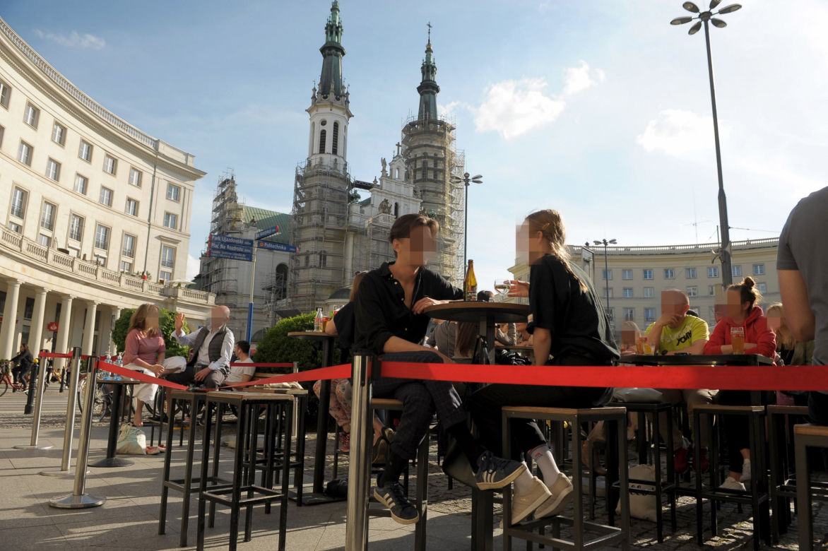 Warszawa świętowała luzowanie obostrzeń