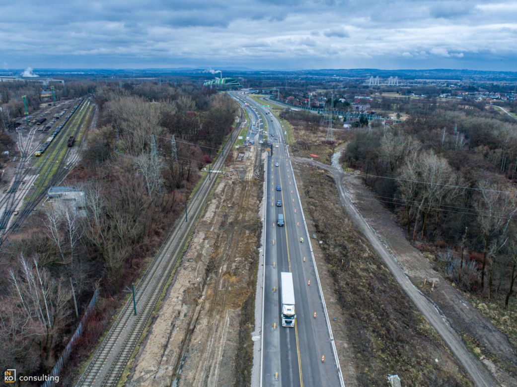 Tak powstaje węzeł Mistrzejowice w Krakowie, brakująca część S7