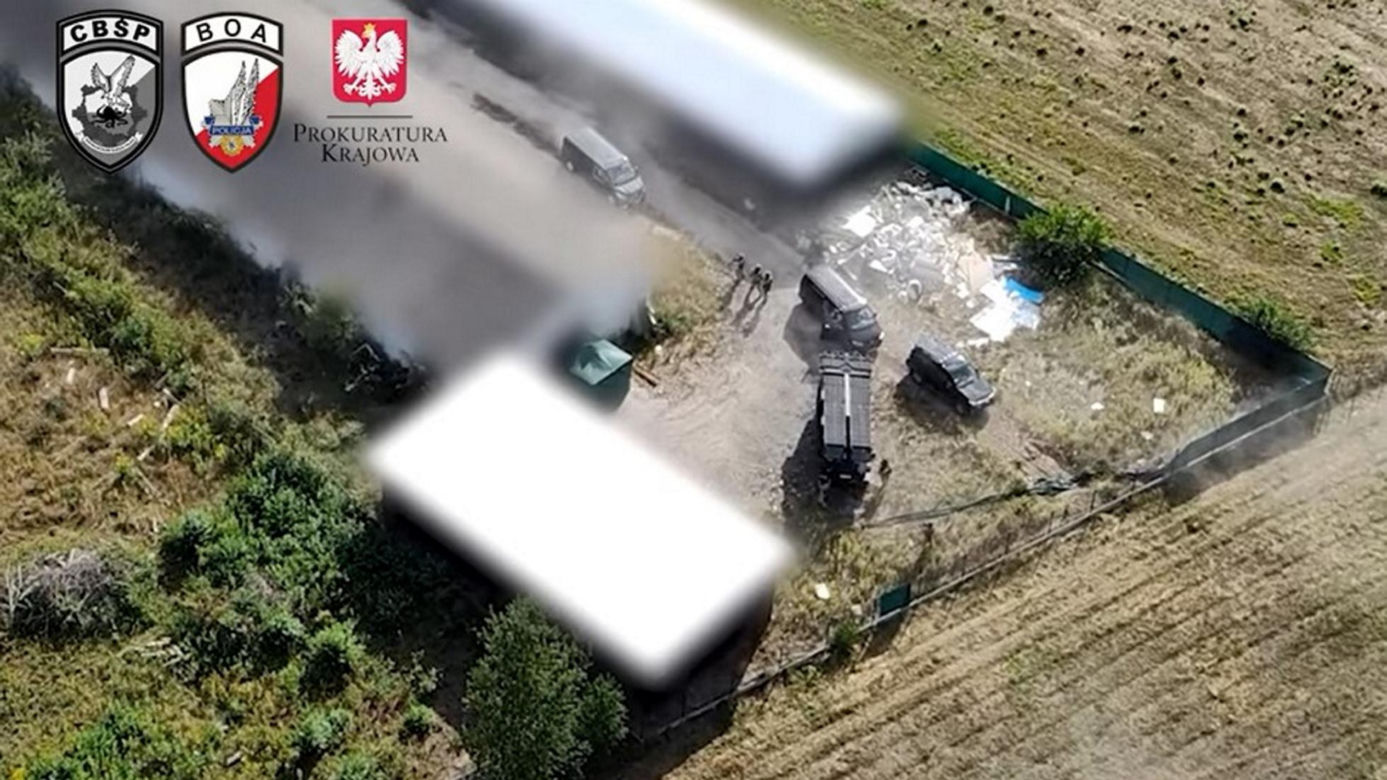 Zlikwidowali fabrykę śmierci pod Pruszkowem. 800 kilogramów środków odurzających warte miliony złotych