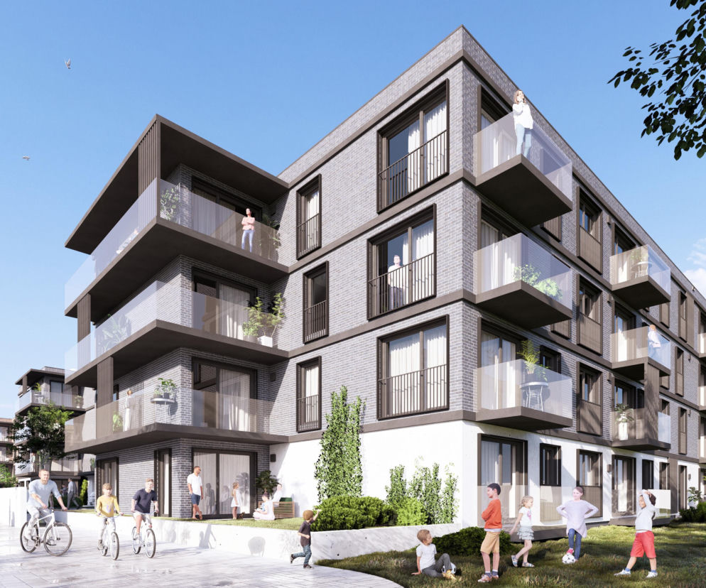 Wizualizacja nowego osiedla w dzielnicy Tłoki