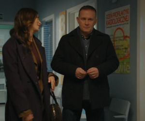 M jak miłość odc. 1926. Joanna (Dominika Sakowicz), Artur Rogowski (Robert Moskwa)