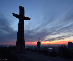 Tak wygląda gdańska panorama widziana z Góry Gradowej  o poranku
