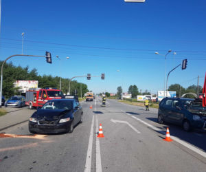 Wypadek na DK94 w Ładnej