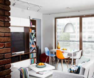 Kolorowe dodatki do wnętrza w stylu loft