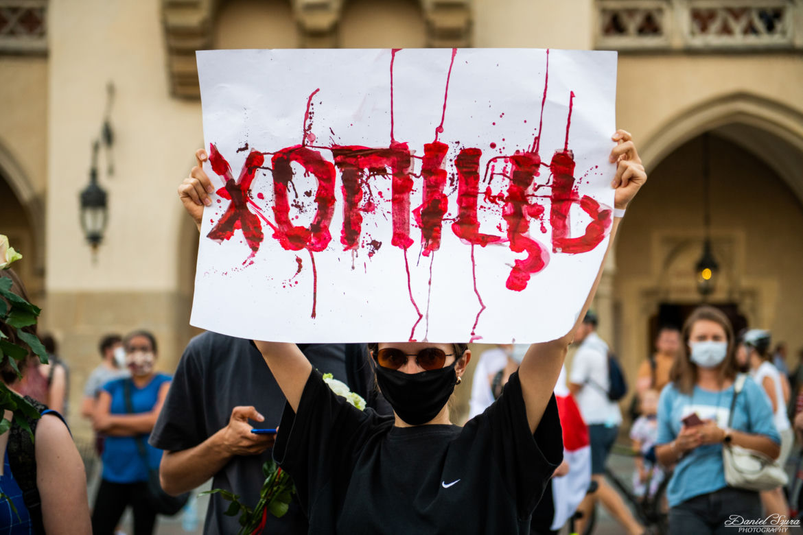 Kraków solidarny z Białorusią