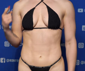 Wiktoria Czyżewska i Sara Luzar-Smajić na ważeniu przed KSW 118