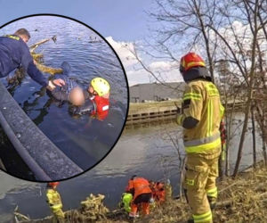 Wędkarz wpadł do Kanału Żerańskiego. 69-latek walczył o życie w lodowatej wodzie