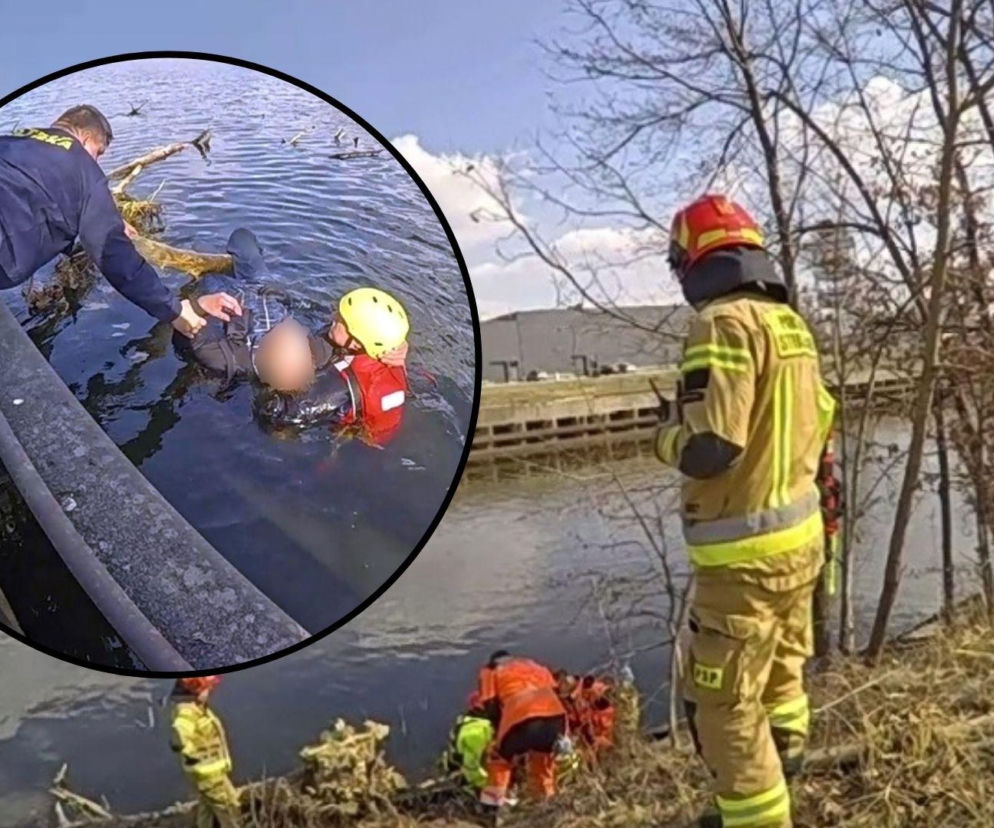 Wędkarz wpadł do Kanału Żerańskiego. 69-latek walczył o życie w lodowatej wodzie