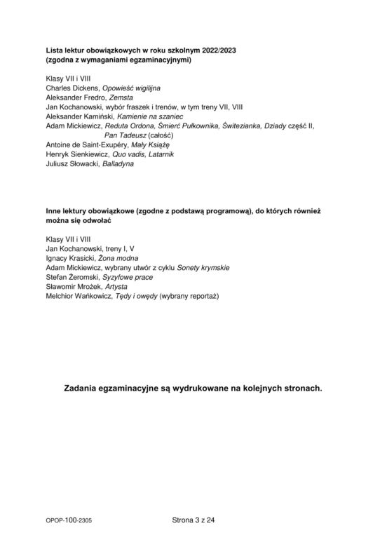 Tak wyglądał egzamin ósmoklasisty 2023 z polskiego!