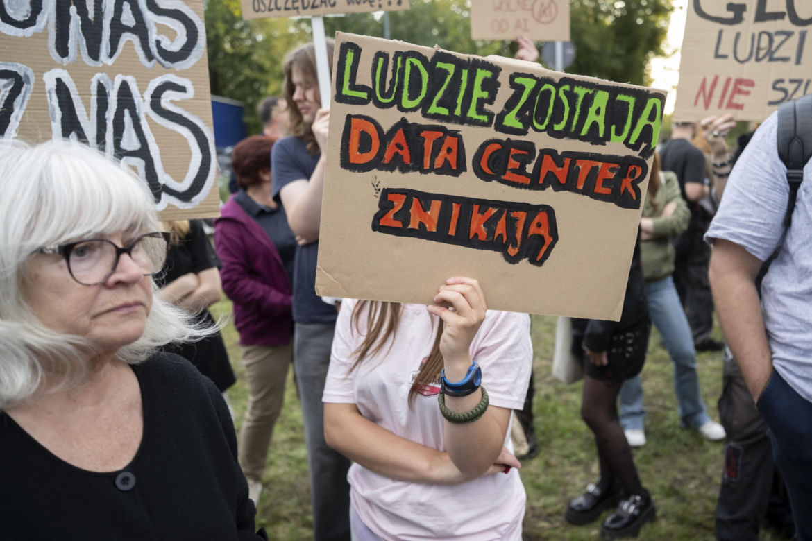 Protest w Piasecznie przeciwko Data Center