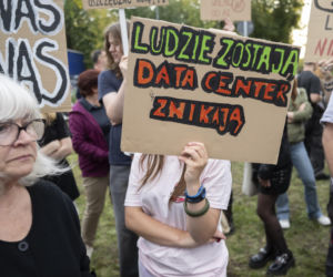 Protest w Piasecznie przeciwko Data Center