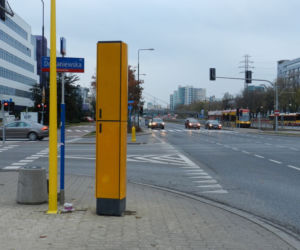 Warszawa - fotoradar skrzyżowanie Wołoskiej i Domaniewskiej