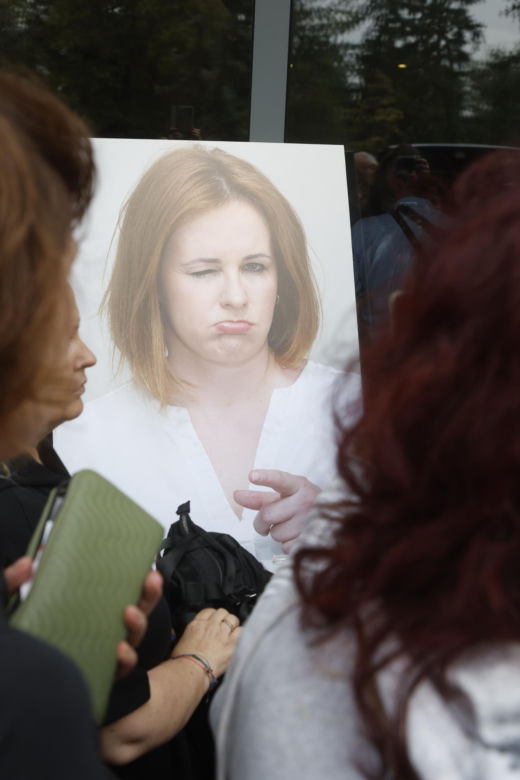 Gabriela Muskała boso na pogrzebie Joanny Kołaczkowskiej