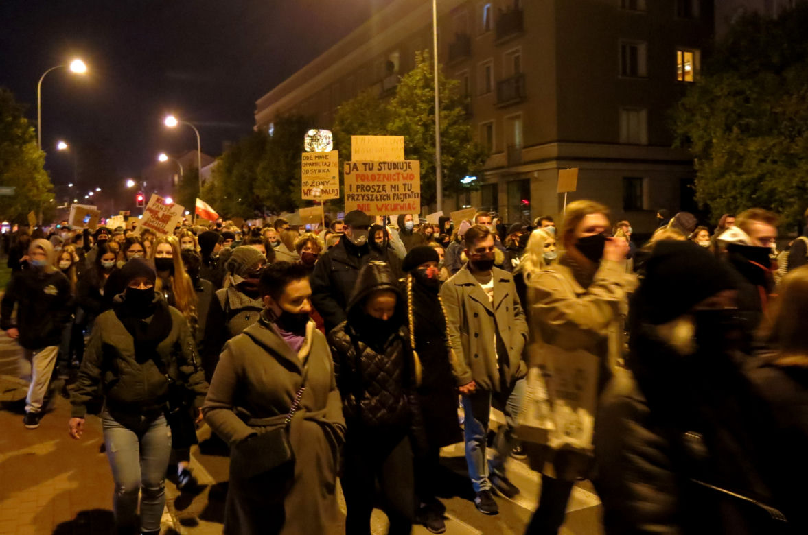 Strajk kobiet w Białymstoku, 30 października.
