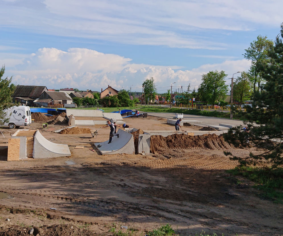 Pumptruck w Sobolewie. Powstaje tor dla rowerów i deskorolek