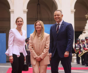 Marta Nawrocka we Włoszech