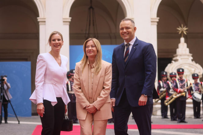 Marta Nawrocka we Włoszech