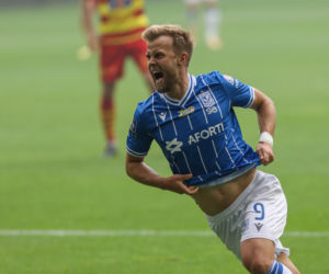 Christian Gytkjaer - król strzelców dostał buziaka
