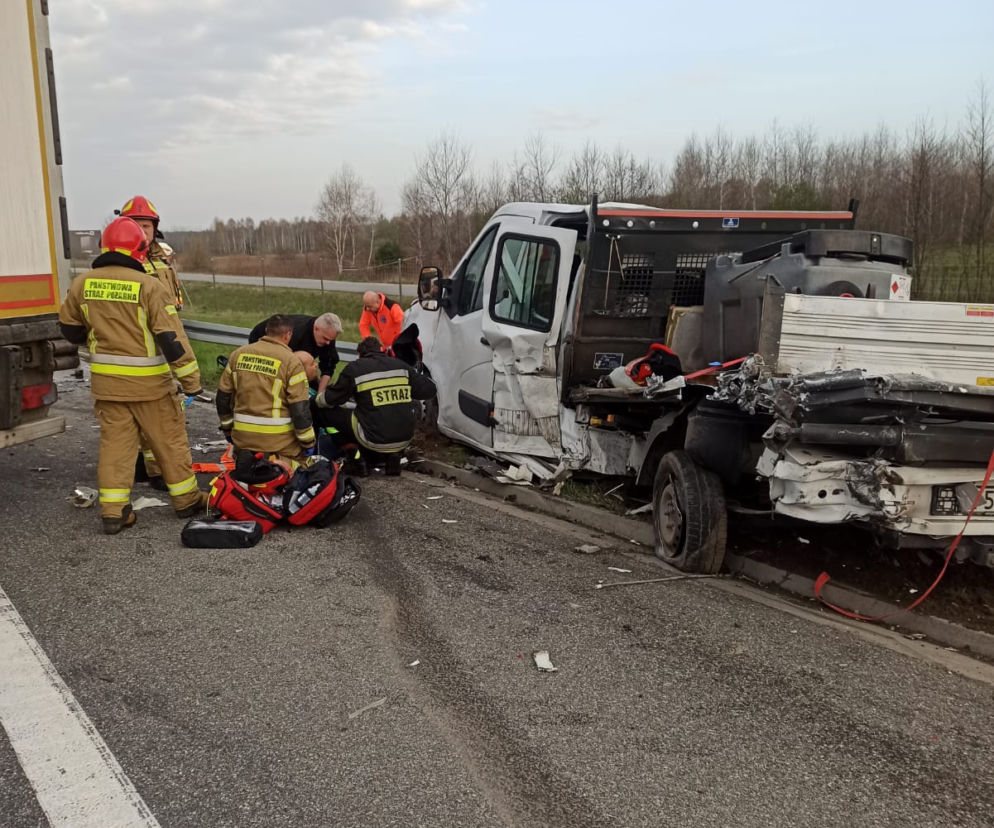 Wypadek na A4 w rejonie Nowych Żukowic