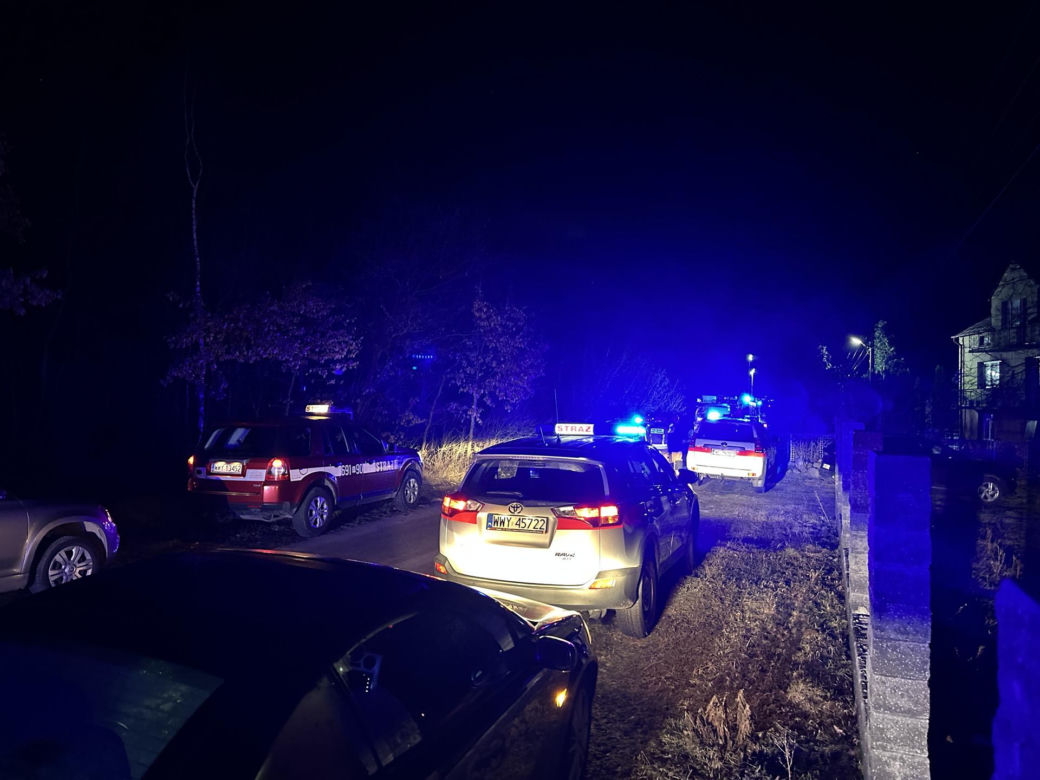 Tragiczny pożar pod Wyszkowem. Dwie kobiety nie żyją, mężczyzna walczy o życie