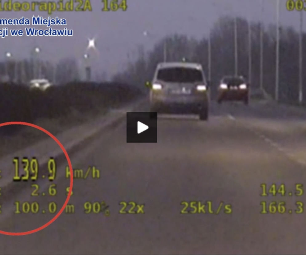 Pędził 139 km/h w obszarze zabudowanym