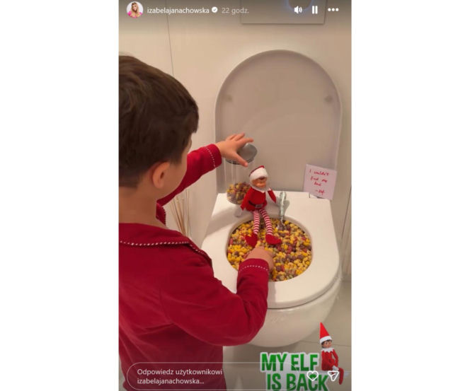 Izabela Janachowska wypełniła toaletę płatkami śniadaniowymi
