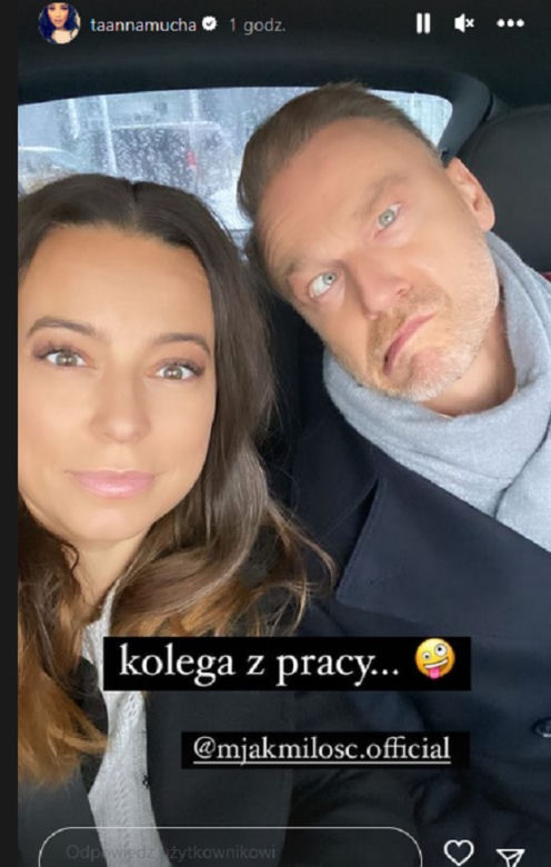 M jak miłość na planie. Magda (Anna Mucha), Andrzej Budzyński (Krystian Wieczorek)