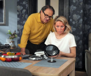 Barwy szczęścia, odcinek 3348. Malwina (Joanna Gleń), Jerzy (Bronisław Wrocławski)