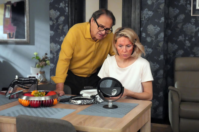 Barwy szczęścia, odcinek 3348. Malwina (Joanna Gleń), Jerzy (Bronisław Wrocławski)