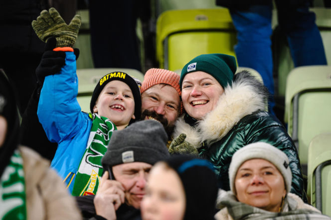 Lechia Gdańsk - Cracovia, zdjęcia kibiców z meczu 20. kolejki PKO BP Ekstraklasy