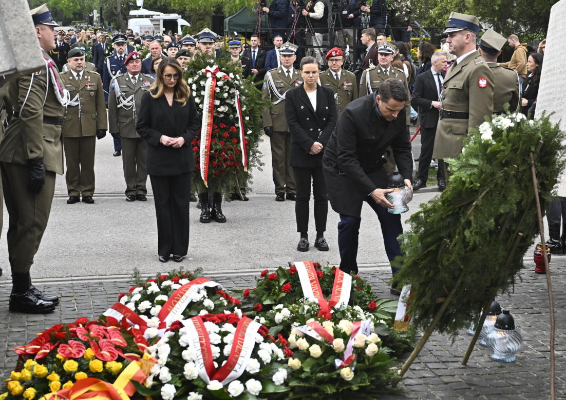 14. rocznica katastrofy smoleńskiej. Obchody w Warszawie
