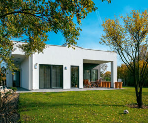 Parterowy dom modernistyczny
